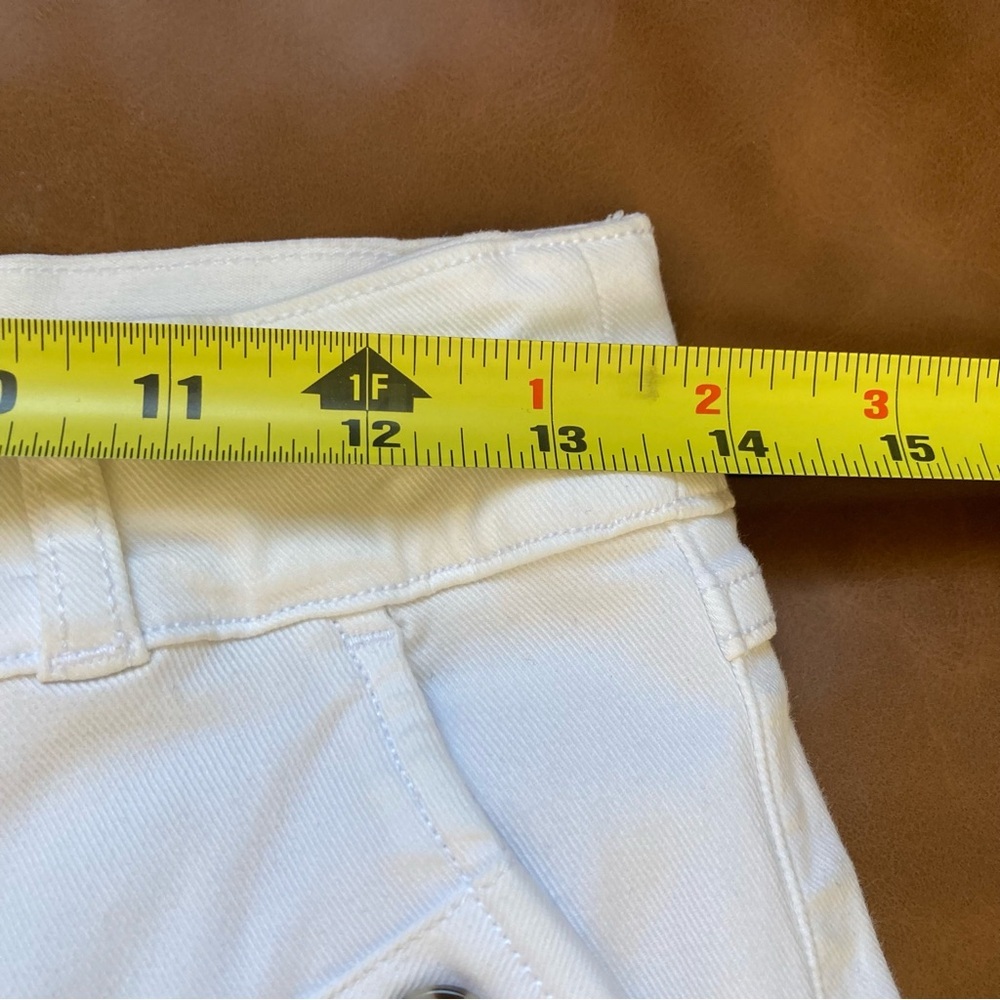 🥥 SPANX White High Rise Cropped Wide Leg Pants Ankle Length L - Picture 6 of 11